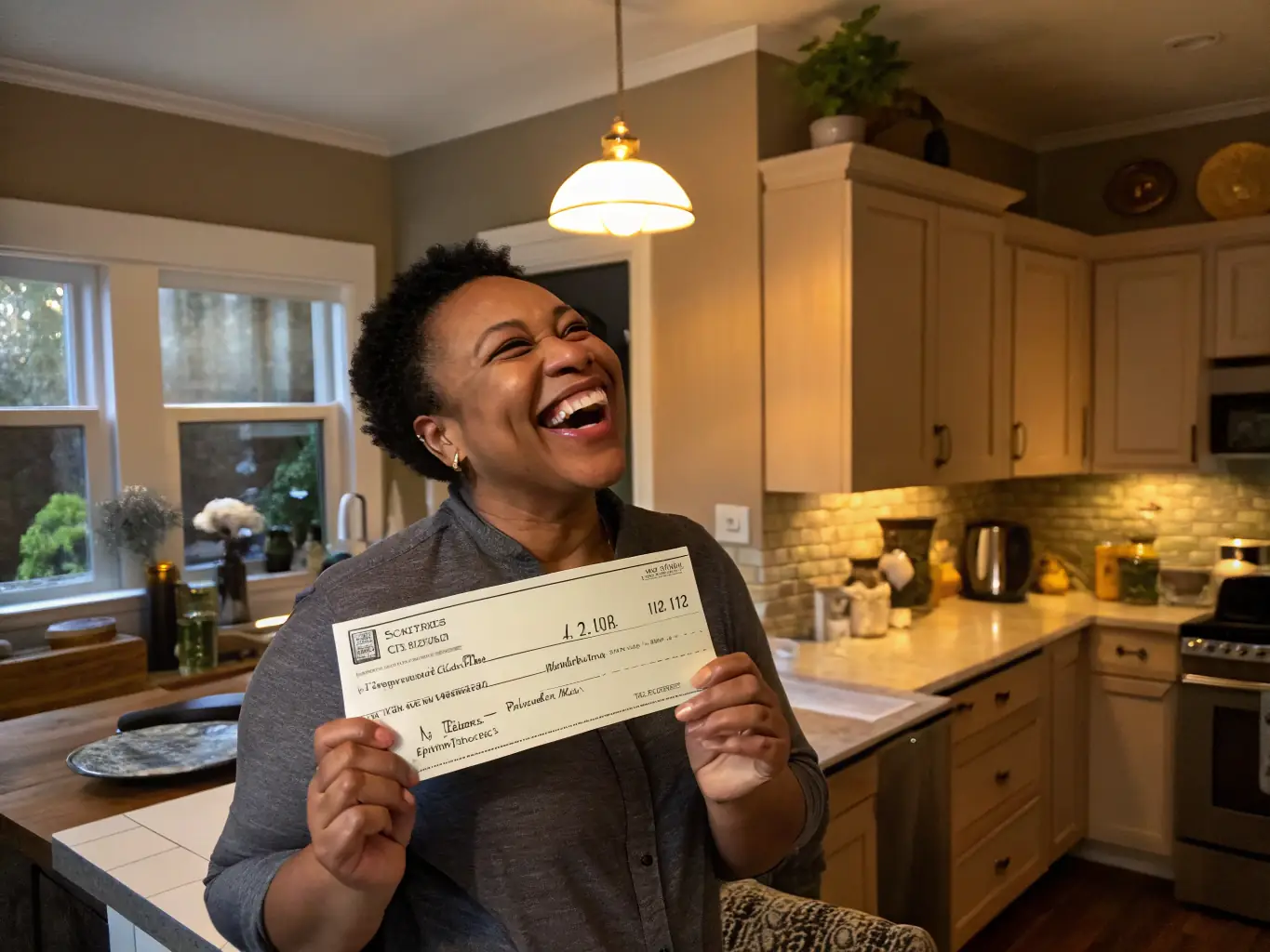 A visual representation of a cash offer being presented to a homeowner, with a clear and concise document outlining the terms and conditions.